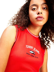 Vestiti Rosso Tommy Jeans