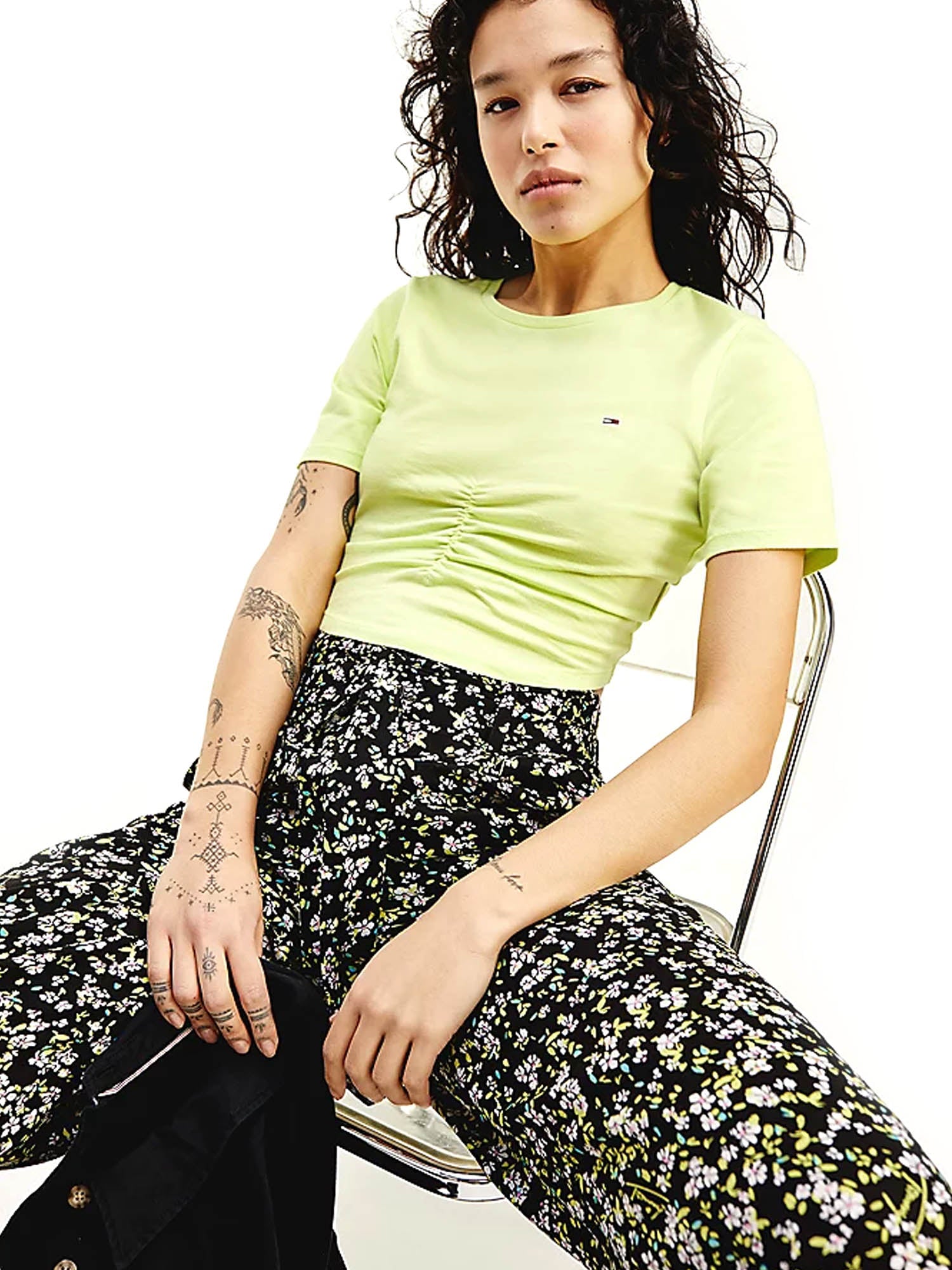 Top e canotte Verde Tommy Jeans