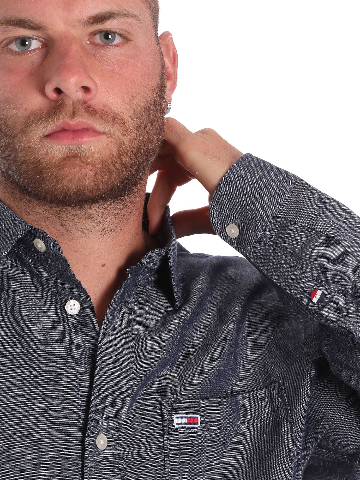 Camicie Grigio Tommy Jeans