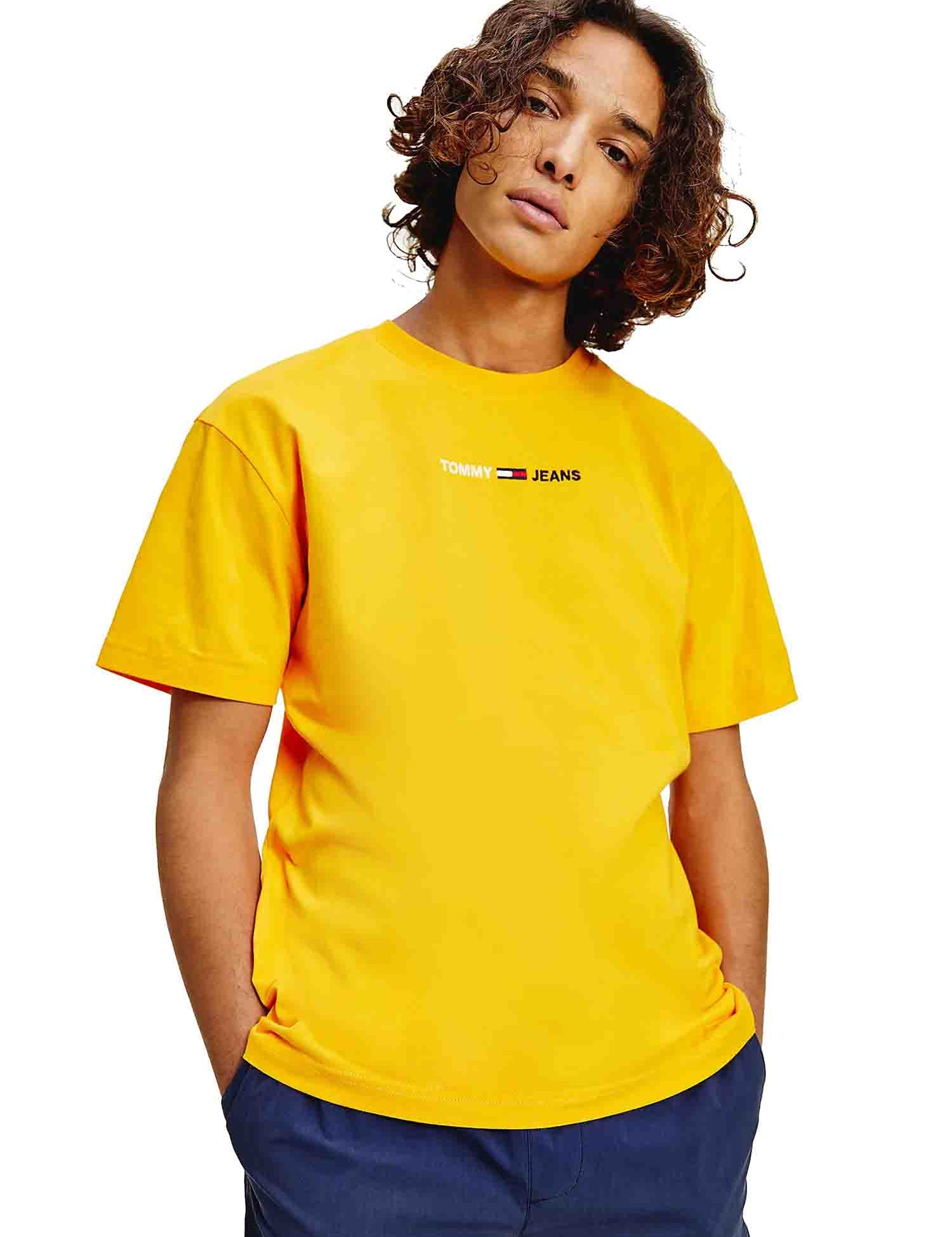 T-shirt Giallo Tommy Jeans