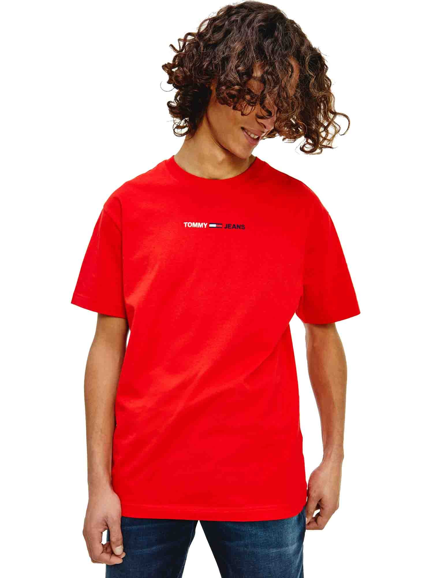 T-shirt Rosso Tommy Jeans