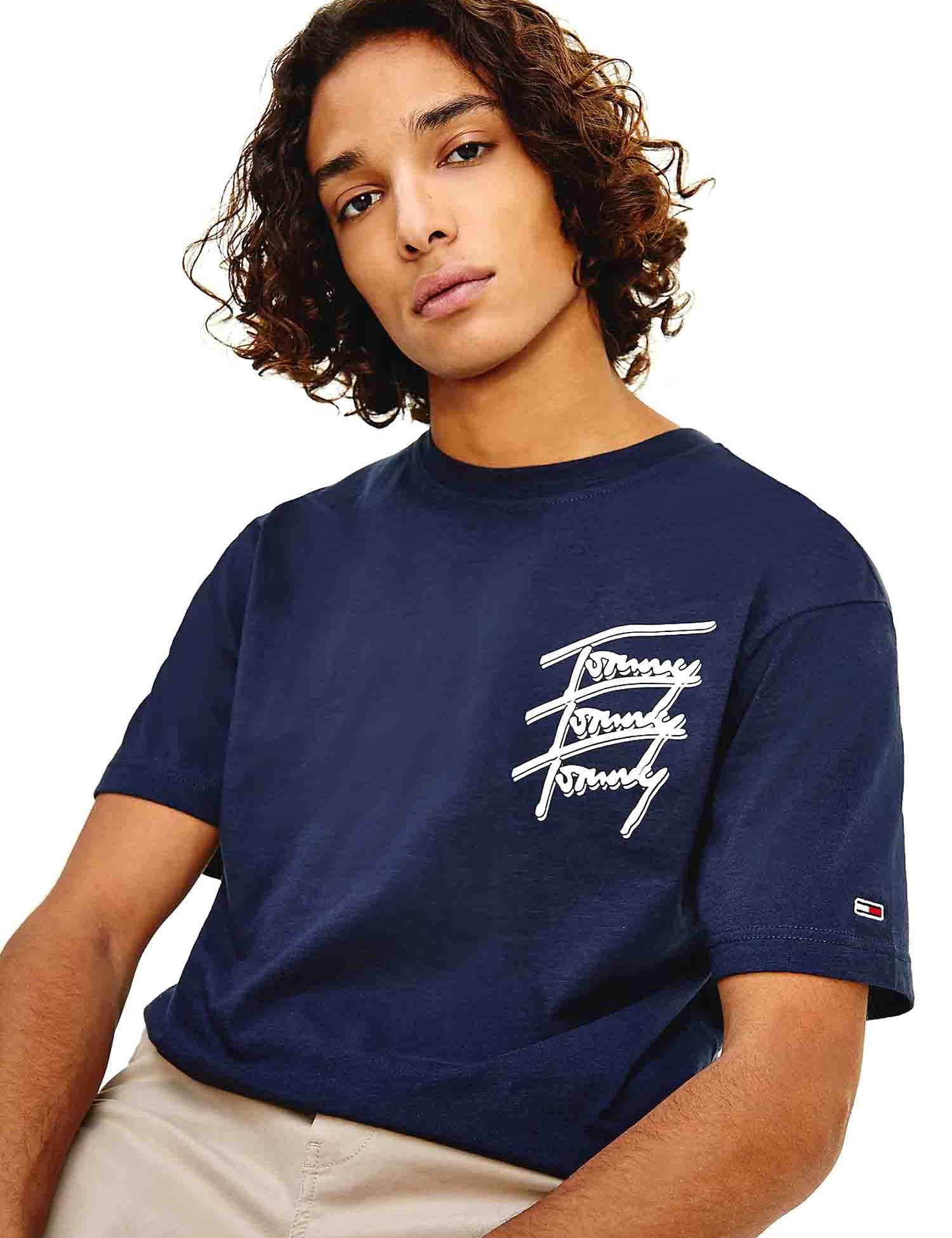 T-shirt Blu Tommy Jeans