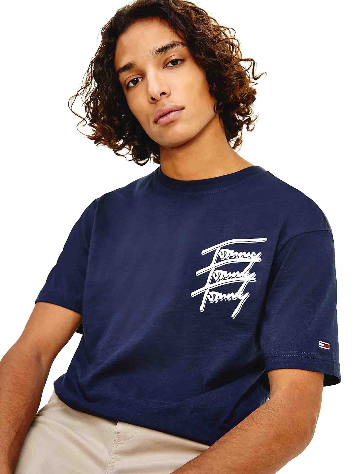 T-shirt Blu Tommy Jeans