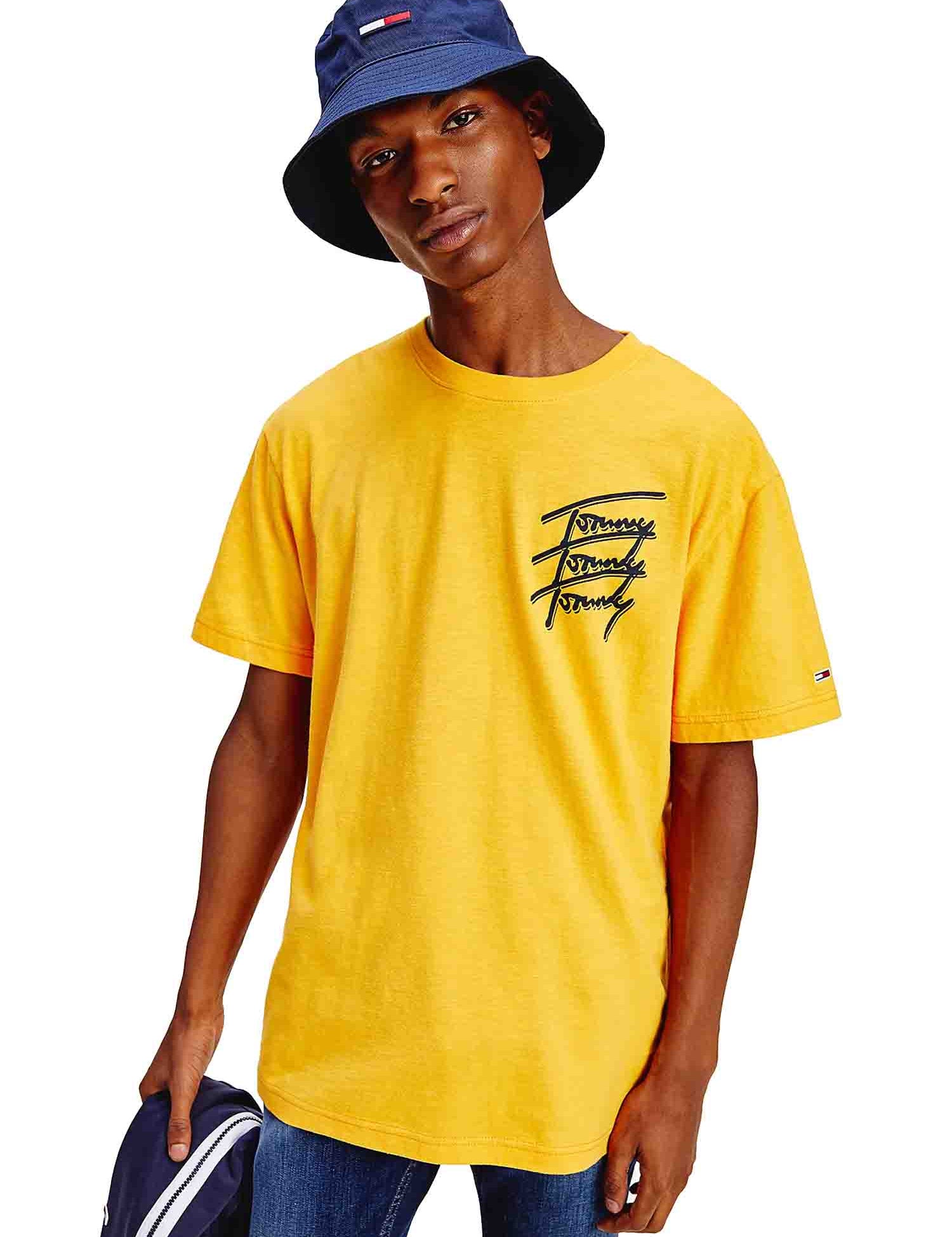 T-shirt Giallo Tommy Jeans