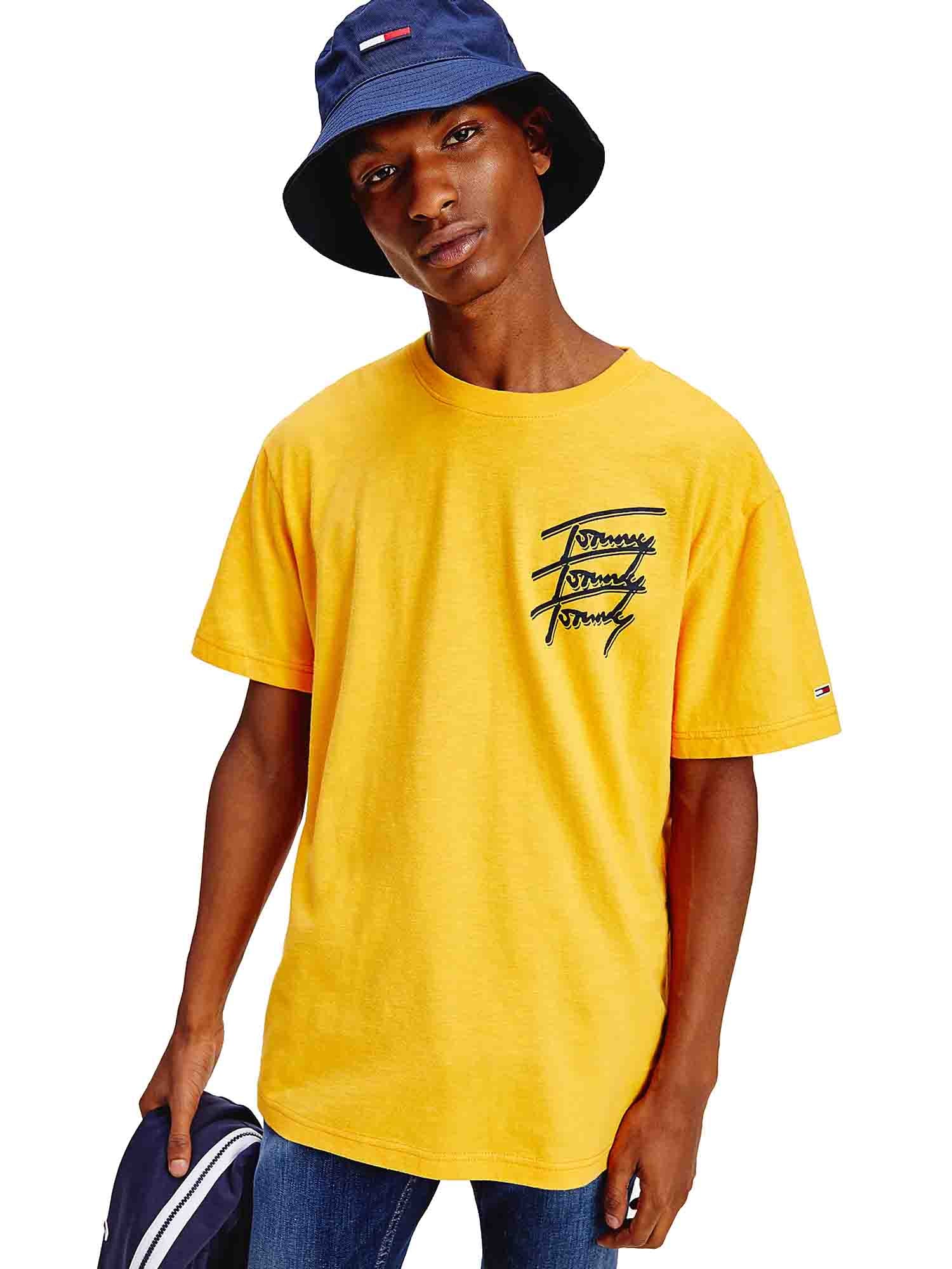 T-shirt Giallo Tommy Jeans