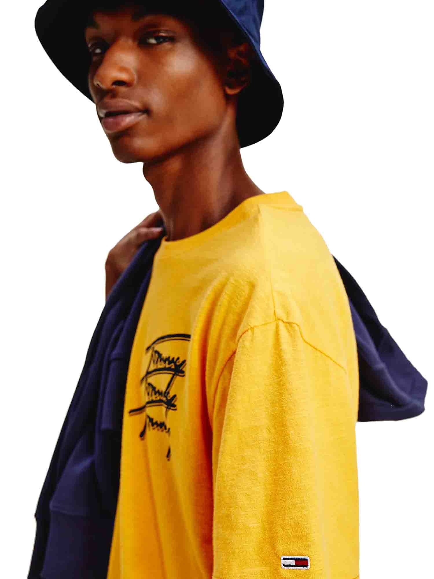 T-shirt Giallo Tommy Jeans