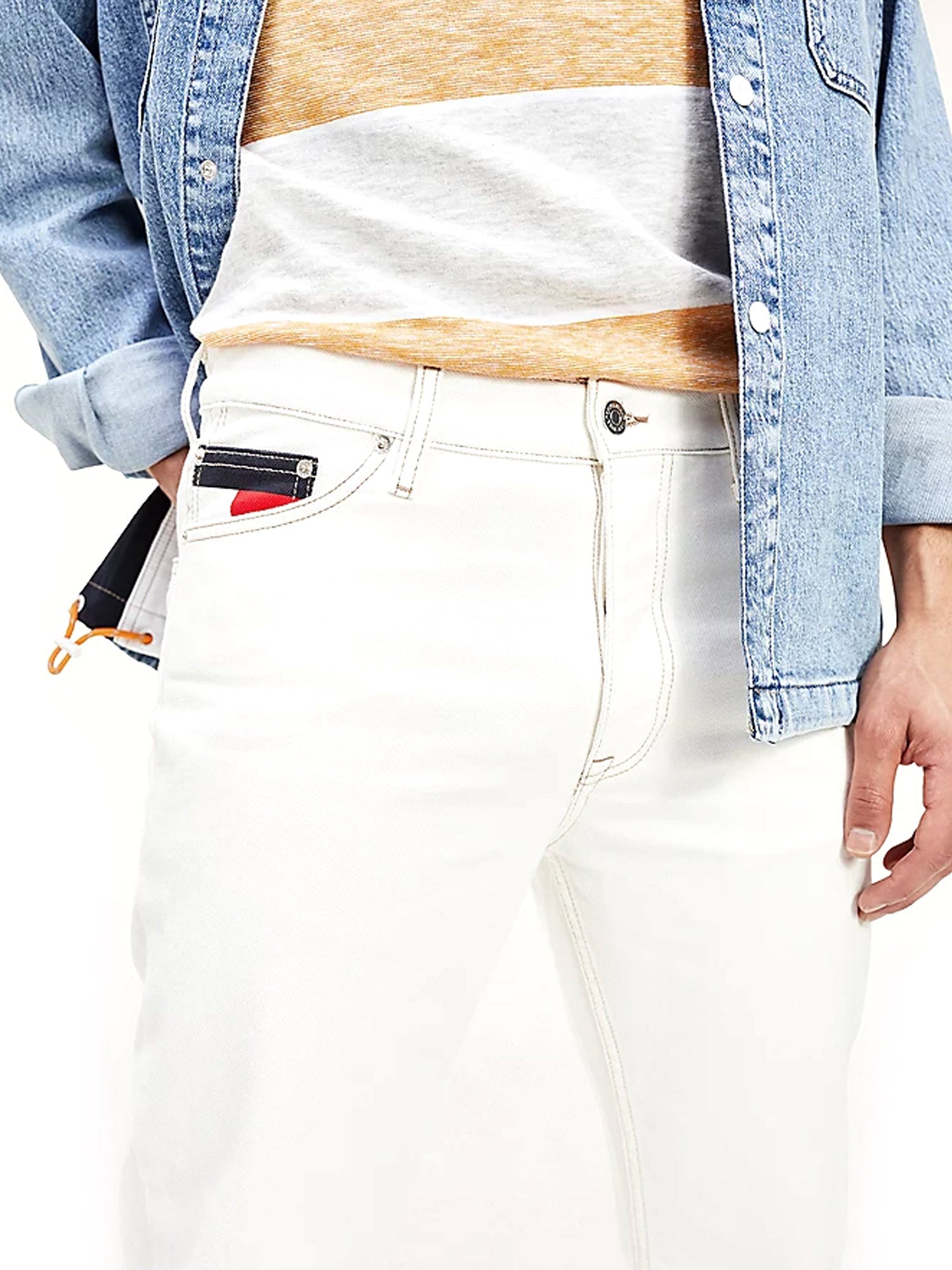 Pantaloni Bianco Tommy Jeans