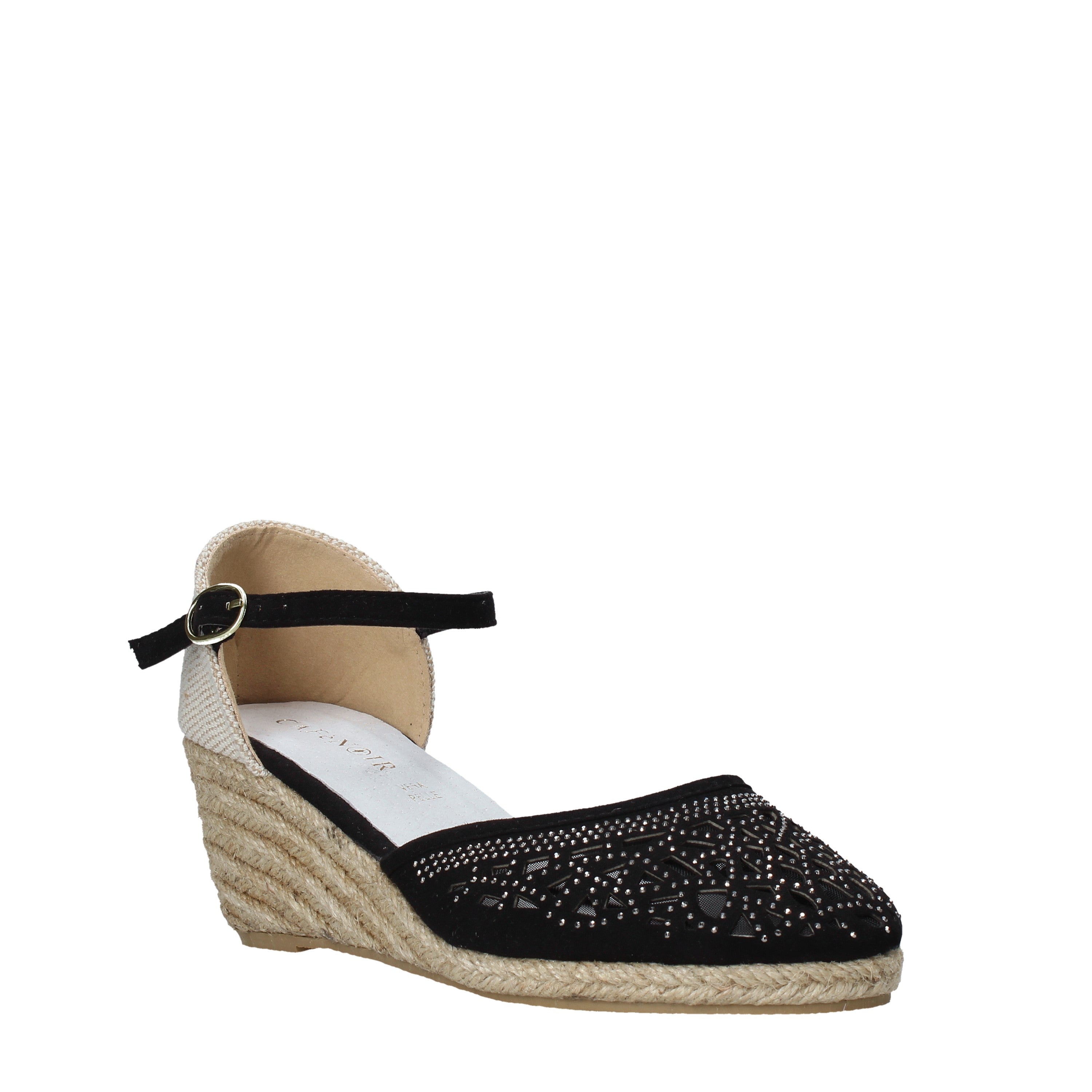 Sandali zeppa Nero Cafenoir