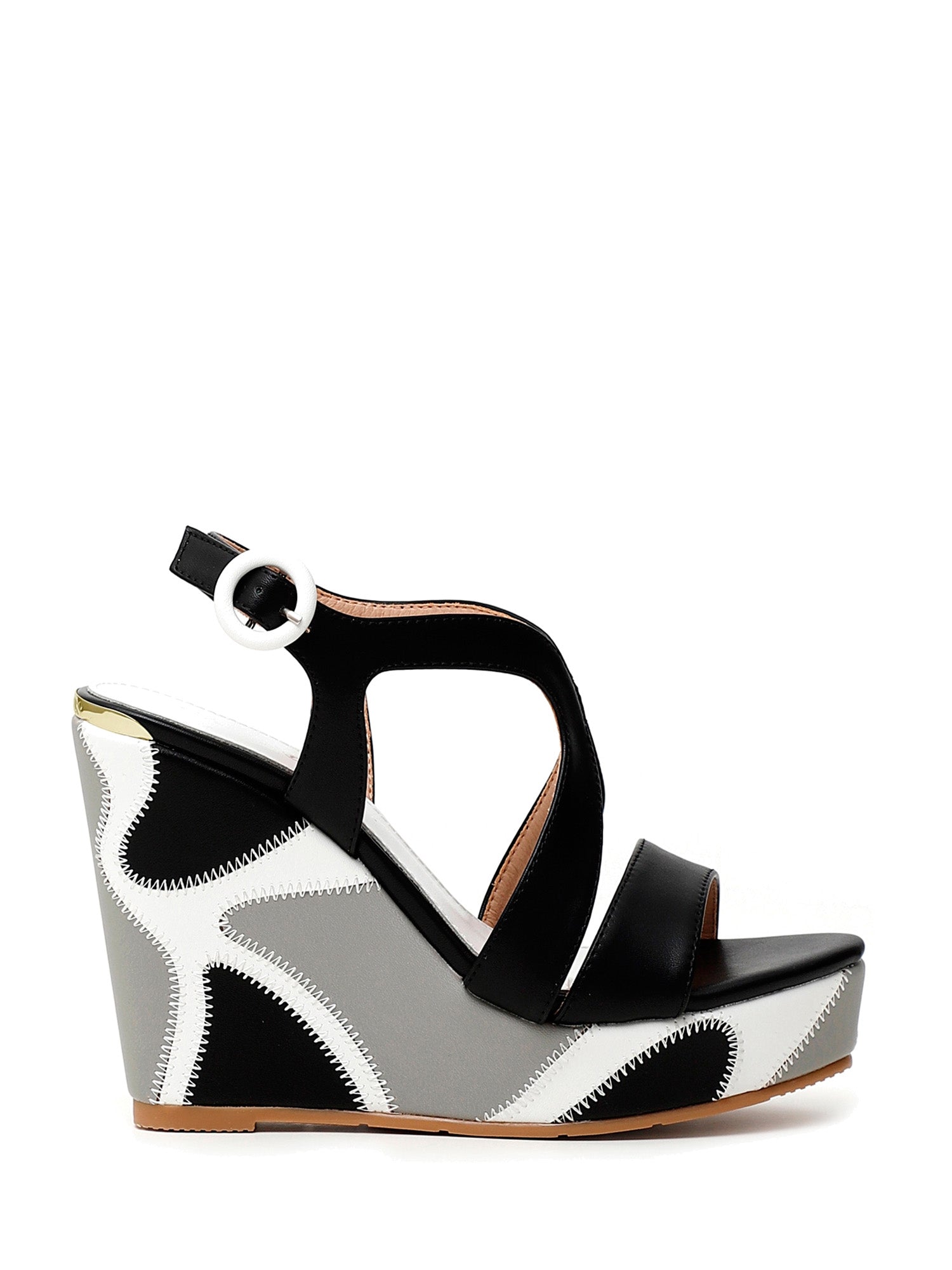 Sandali zeppa Nero Cafenoir