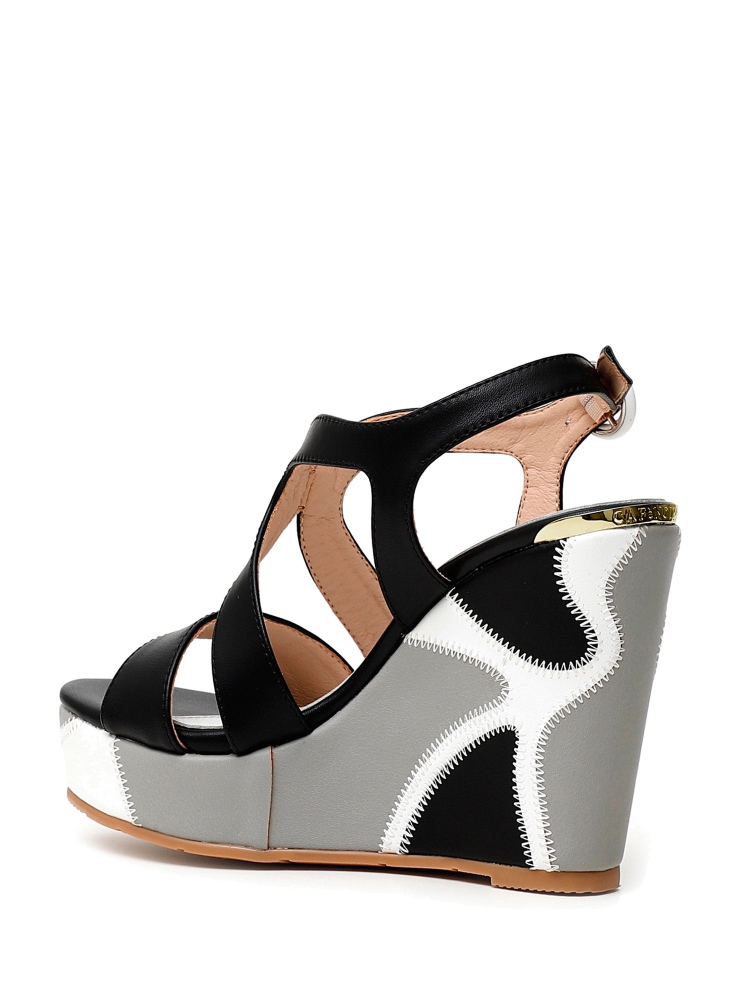 Sandali zeppa Nero Cafenoir