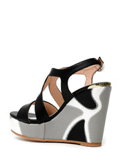 Sandali zeppa Nero Cafenoir