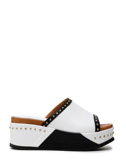 Sandali zeppa Bianco Cafenoir