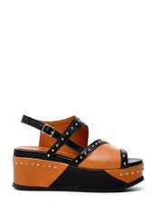 Sandali zeppa Nero Cafenoir