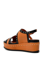 Sandali zeppa Nero Cafenoir