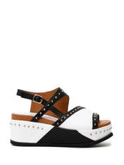 Sandali zeppa Bianco Cafenoir