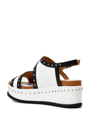 Sandali zeppa Bianco Cafenoir