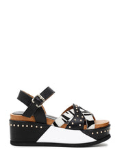 Sandali zeppa Nero Cafenoir