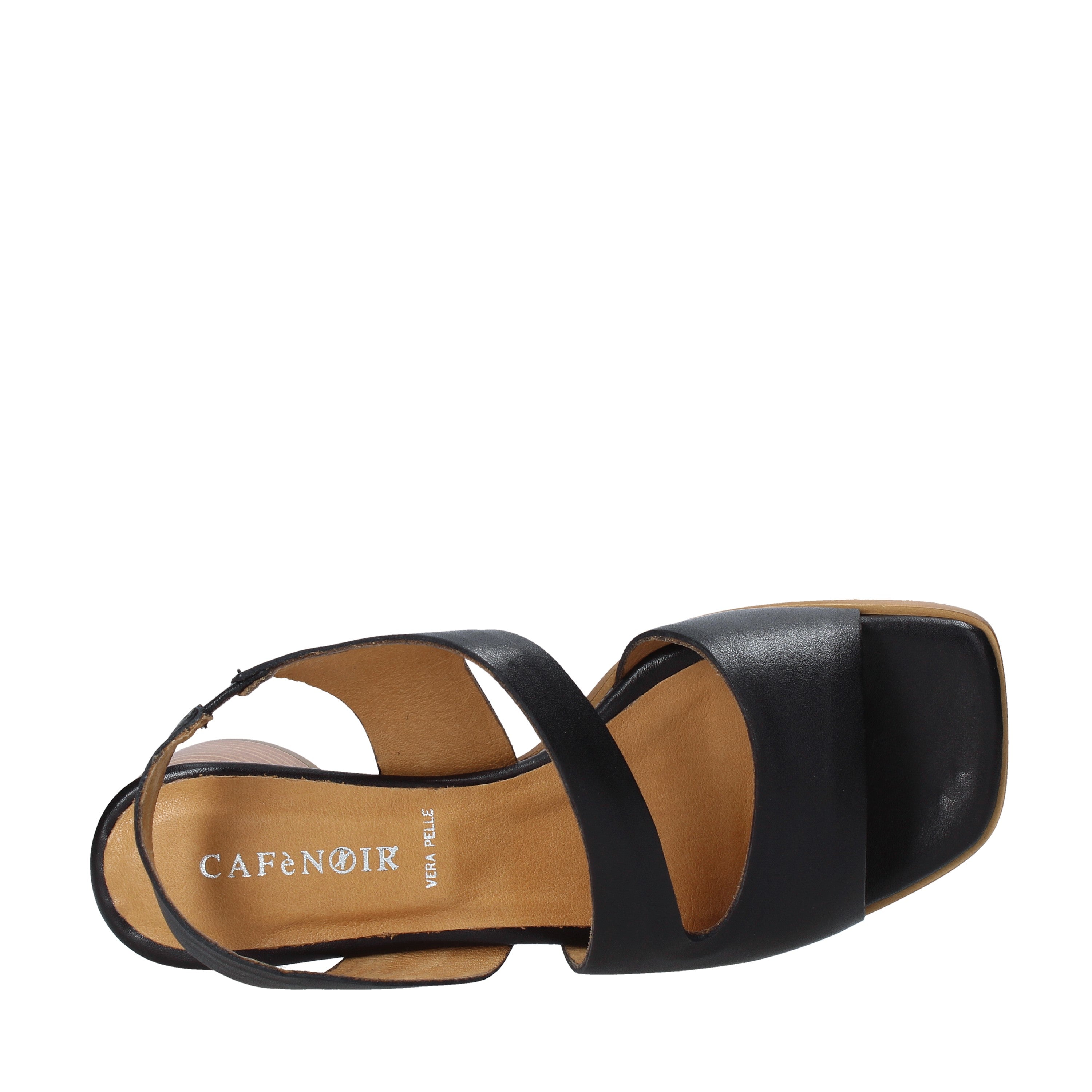 Sandali tacco Nero Cafenoir