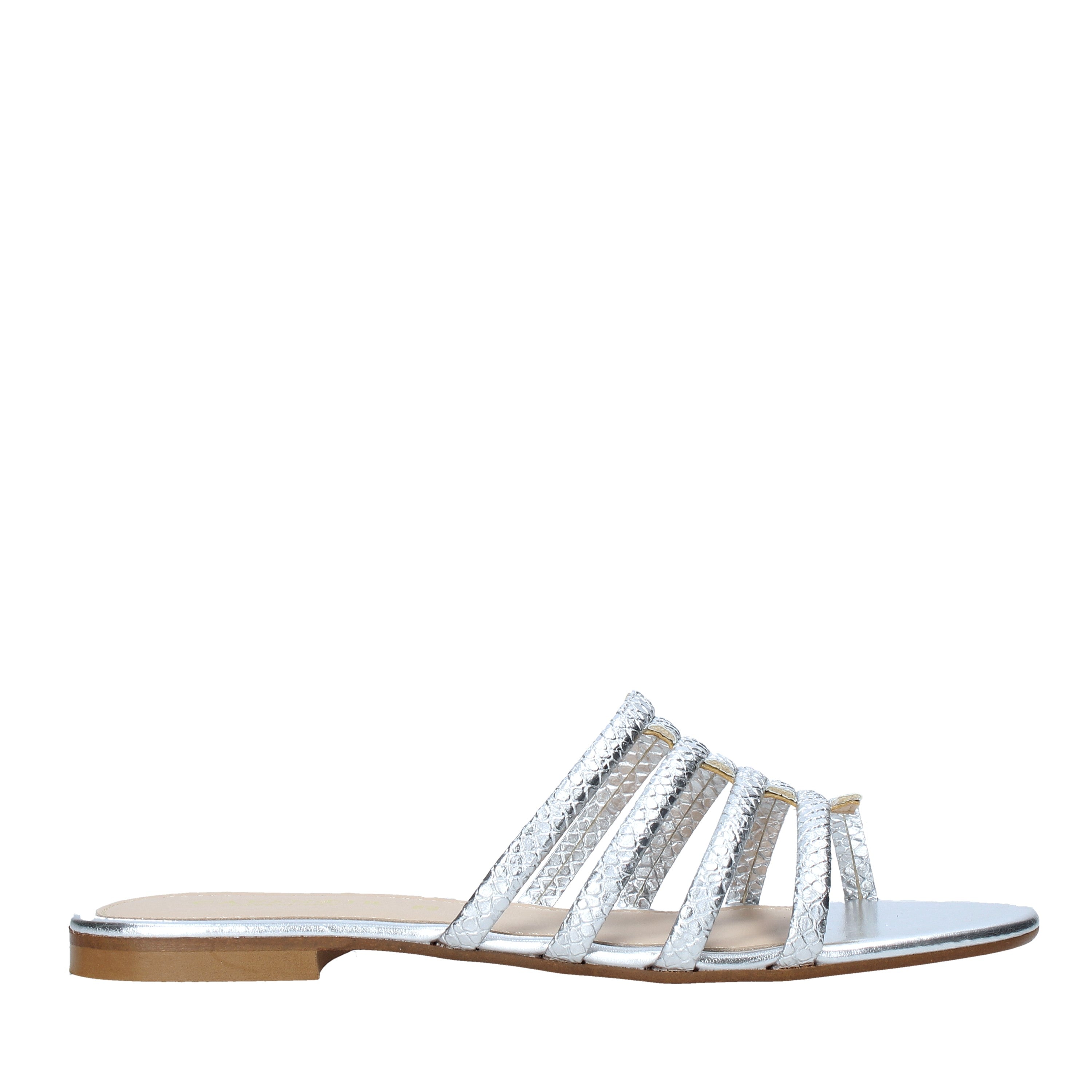 Sandali Argentato Cafenoir