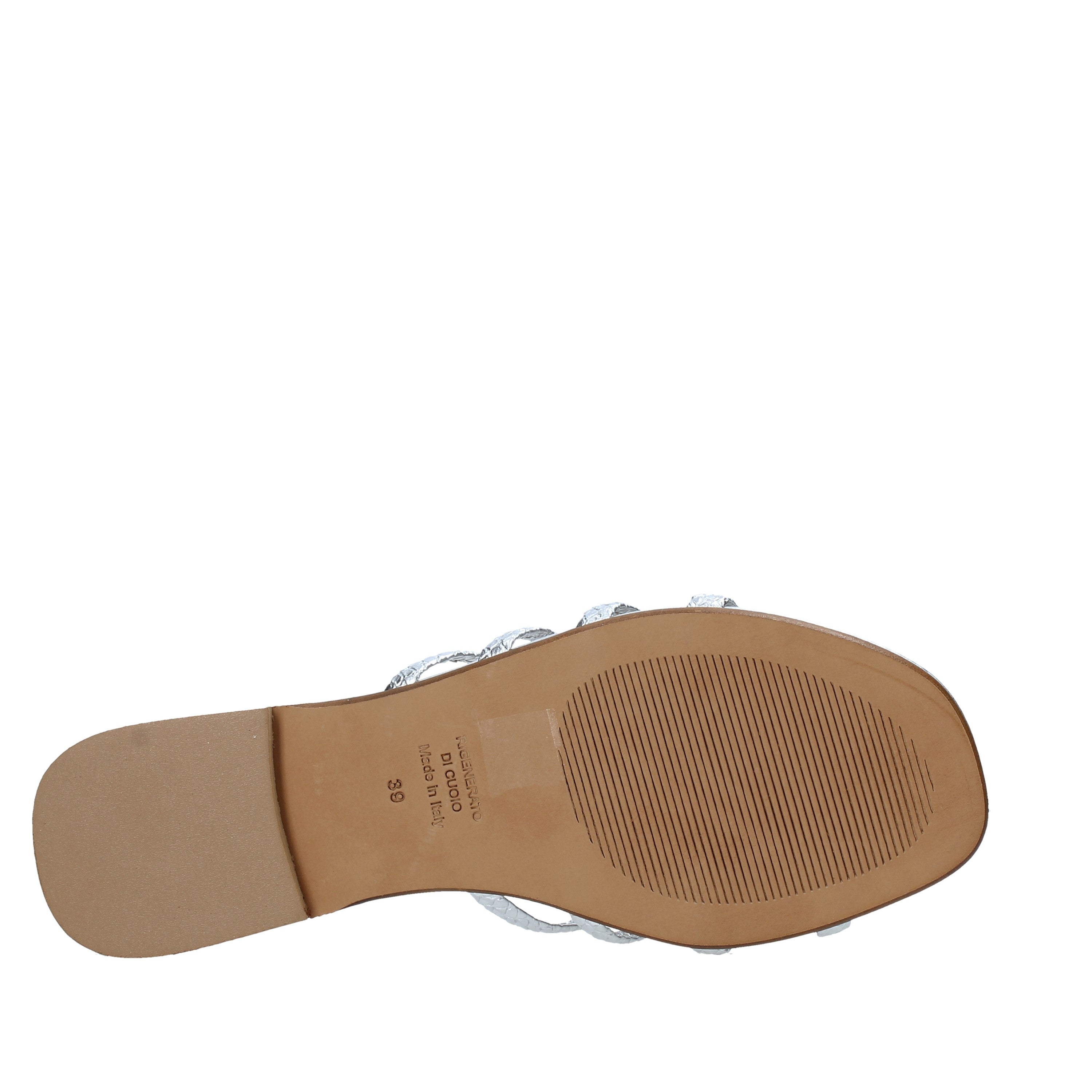 Sandali Argentato Cafenoir