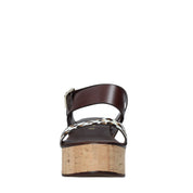 Sandali zeppa Marrone Cafenoir