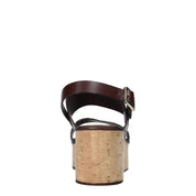 Sandali zeppa Marrone Cafenoir