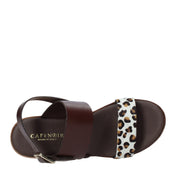 Sandali zeppa Marrone Cafenoir