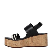 Sandali zeppa Nero Cafenoir