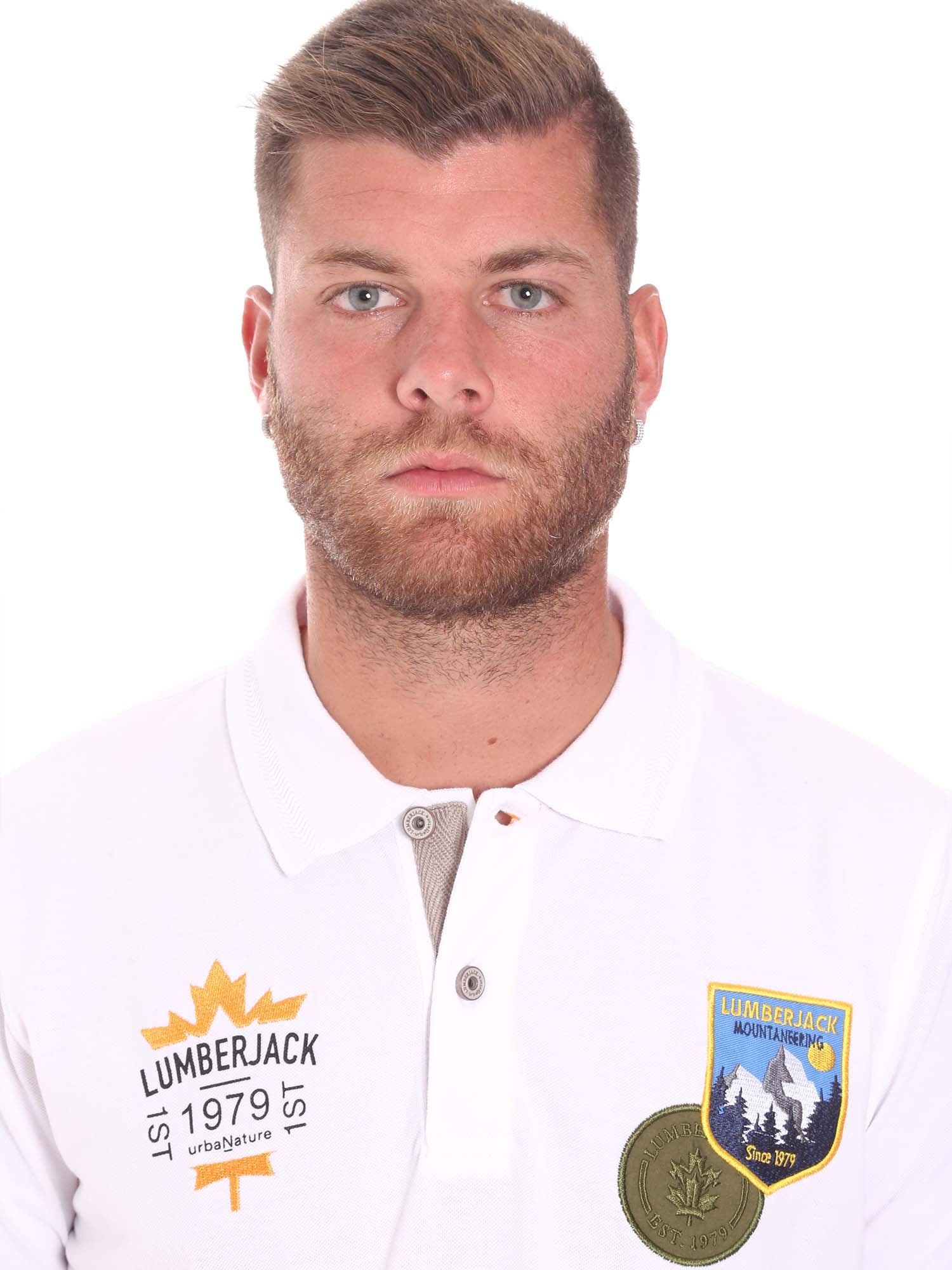 Polo Bianco Lumberjack