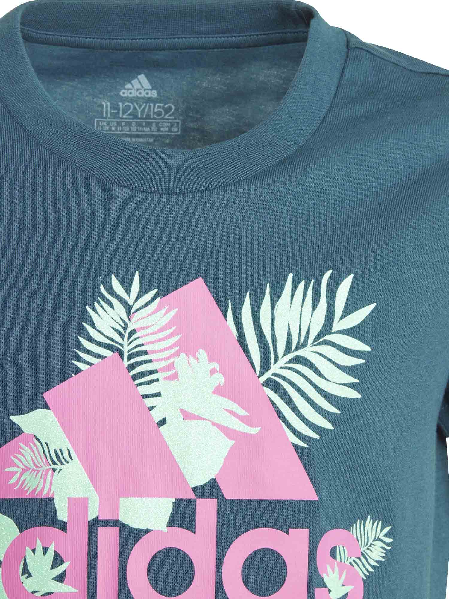 T-shirt Blu Adidas Performance