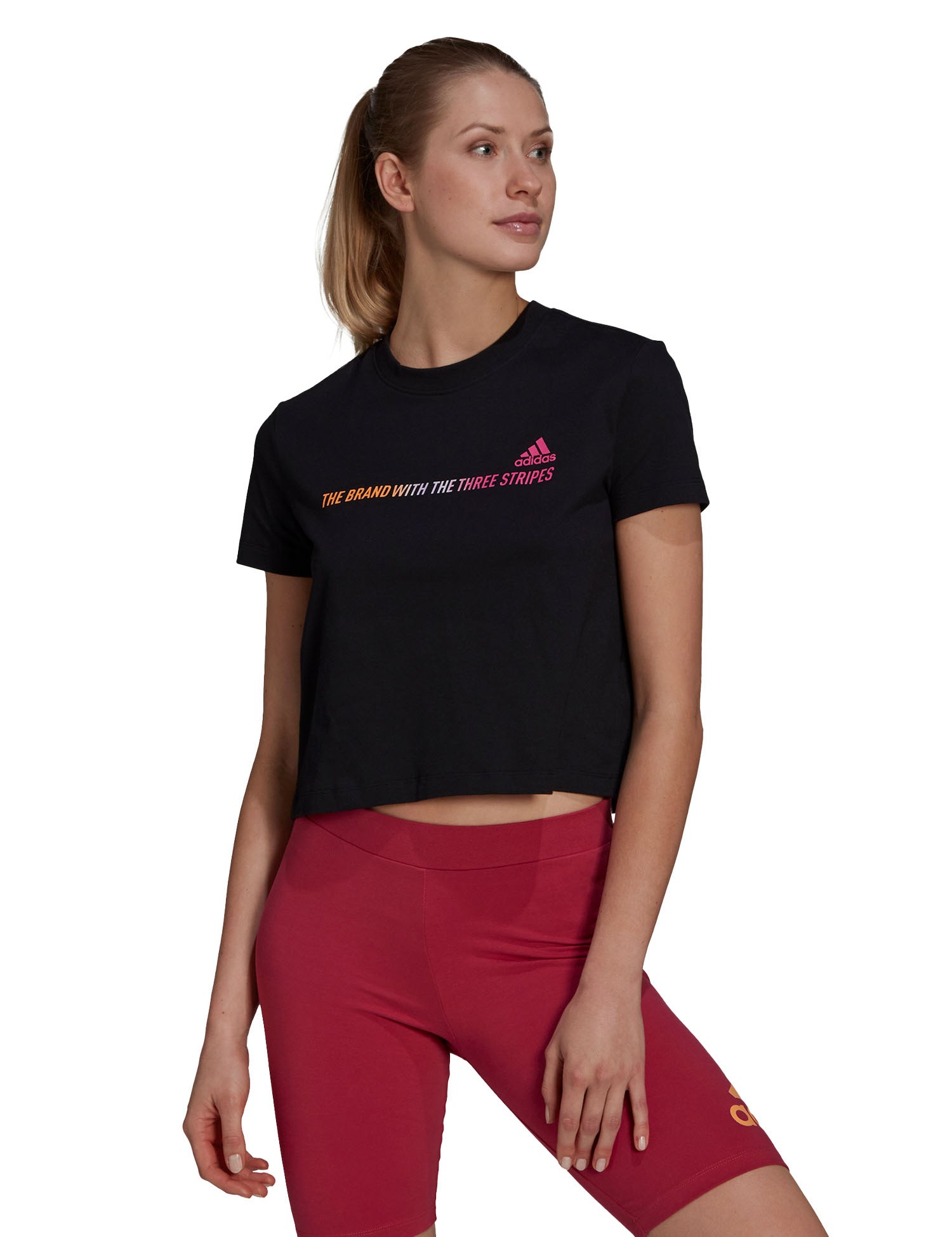 T-shirt Nero Adidas Performance