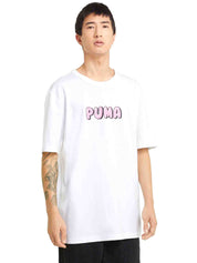 T-shirt Bianco Tee 002 Puma