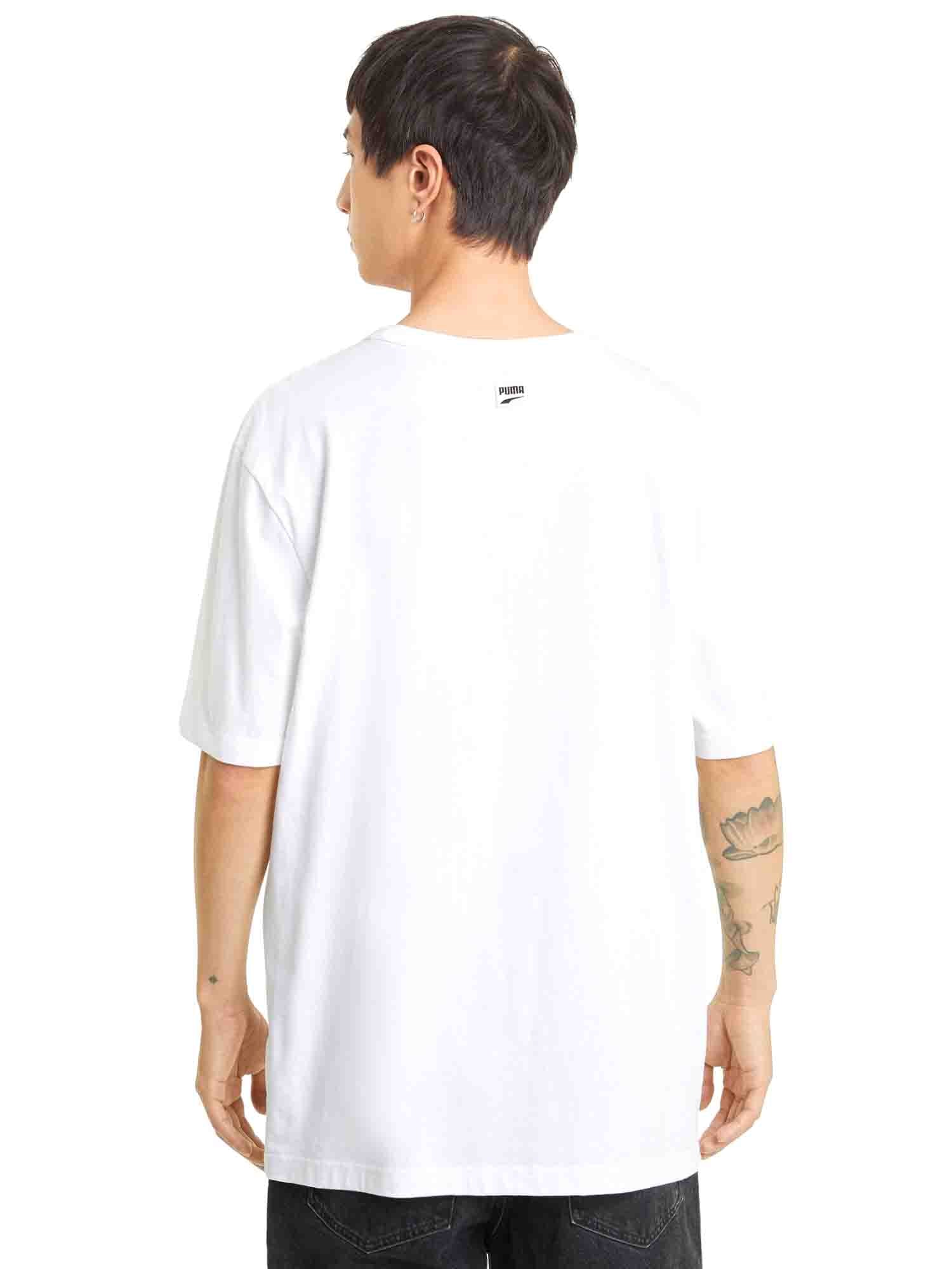 T-shirt Bianco Tee 002 Puma