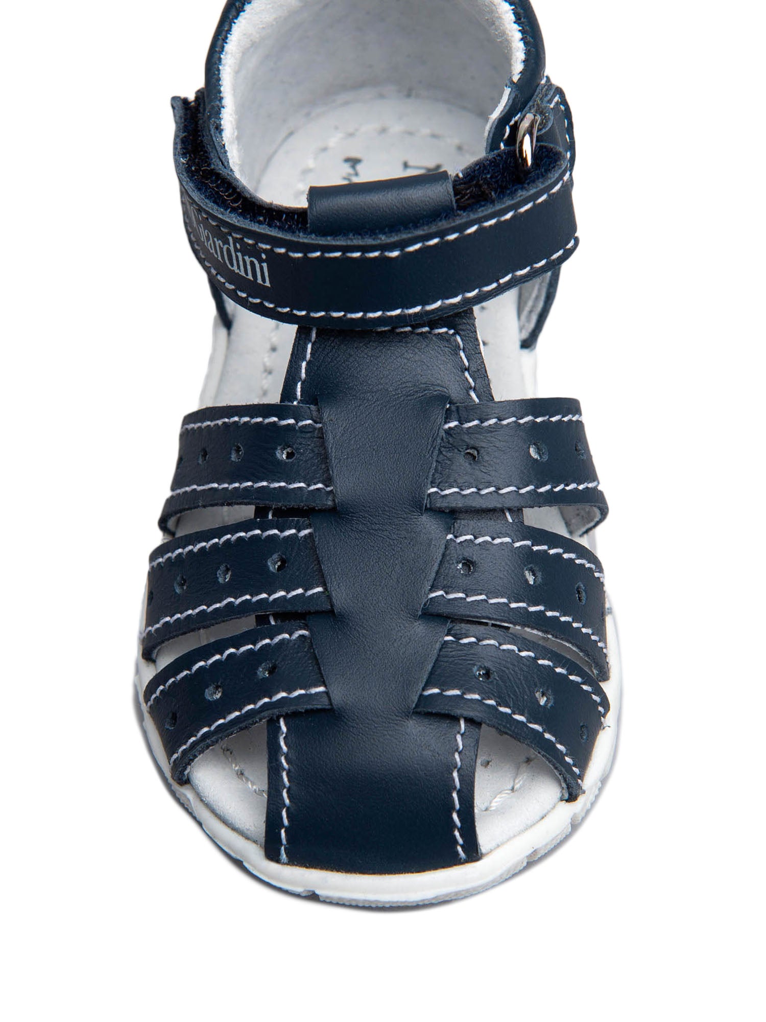 Sandali con strappi Blu Nero Giardini Junior