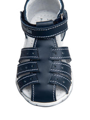 Sandali con strappi Blu Nero Giardini Junior