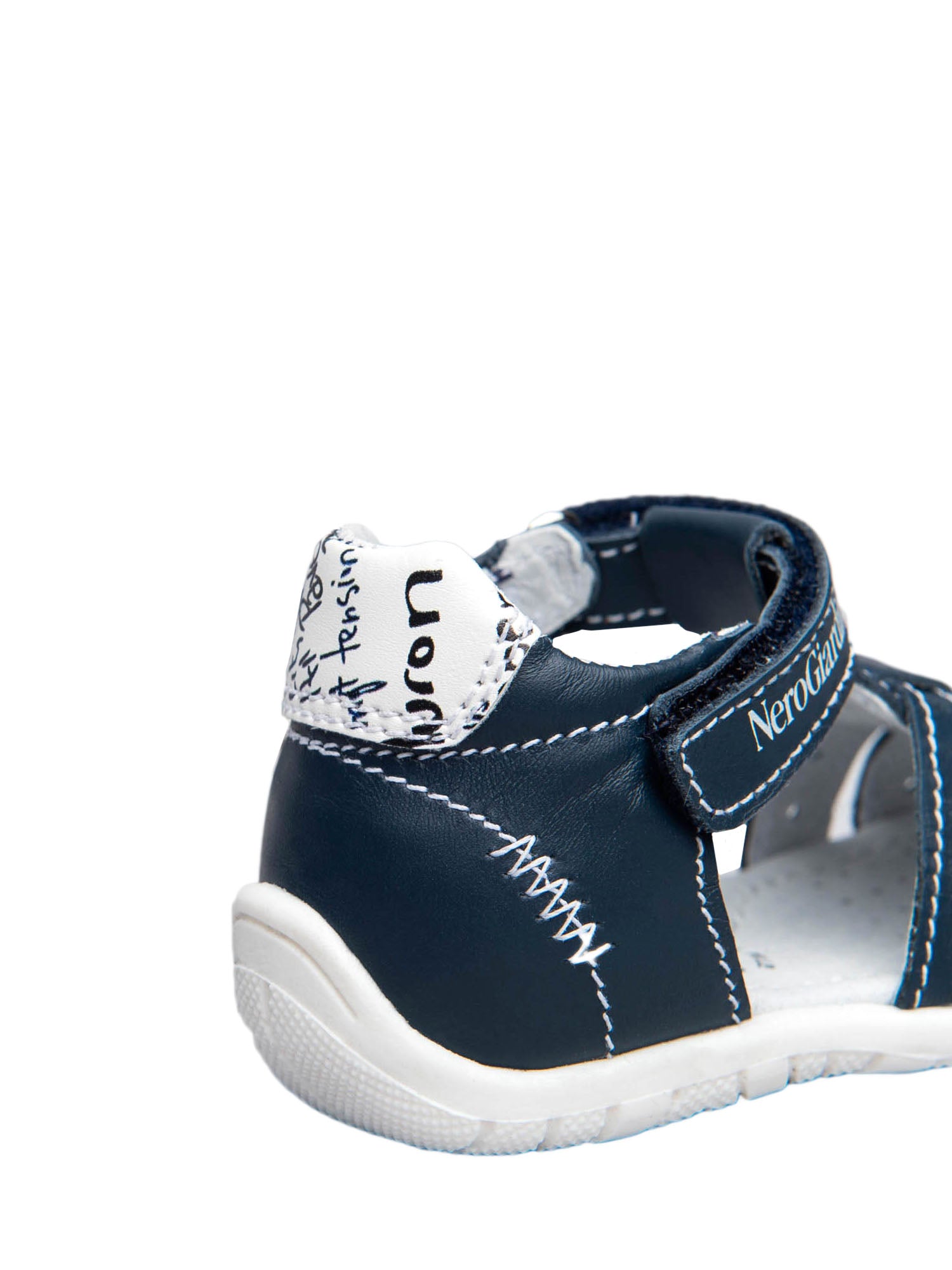 Sandali con strappi Blu Nero Giardini Junior