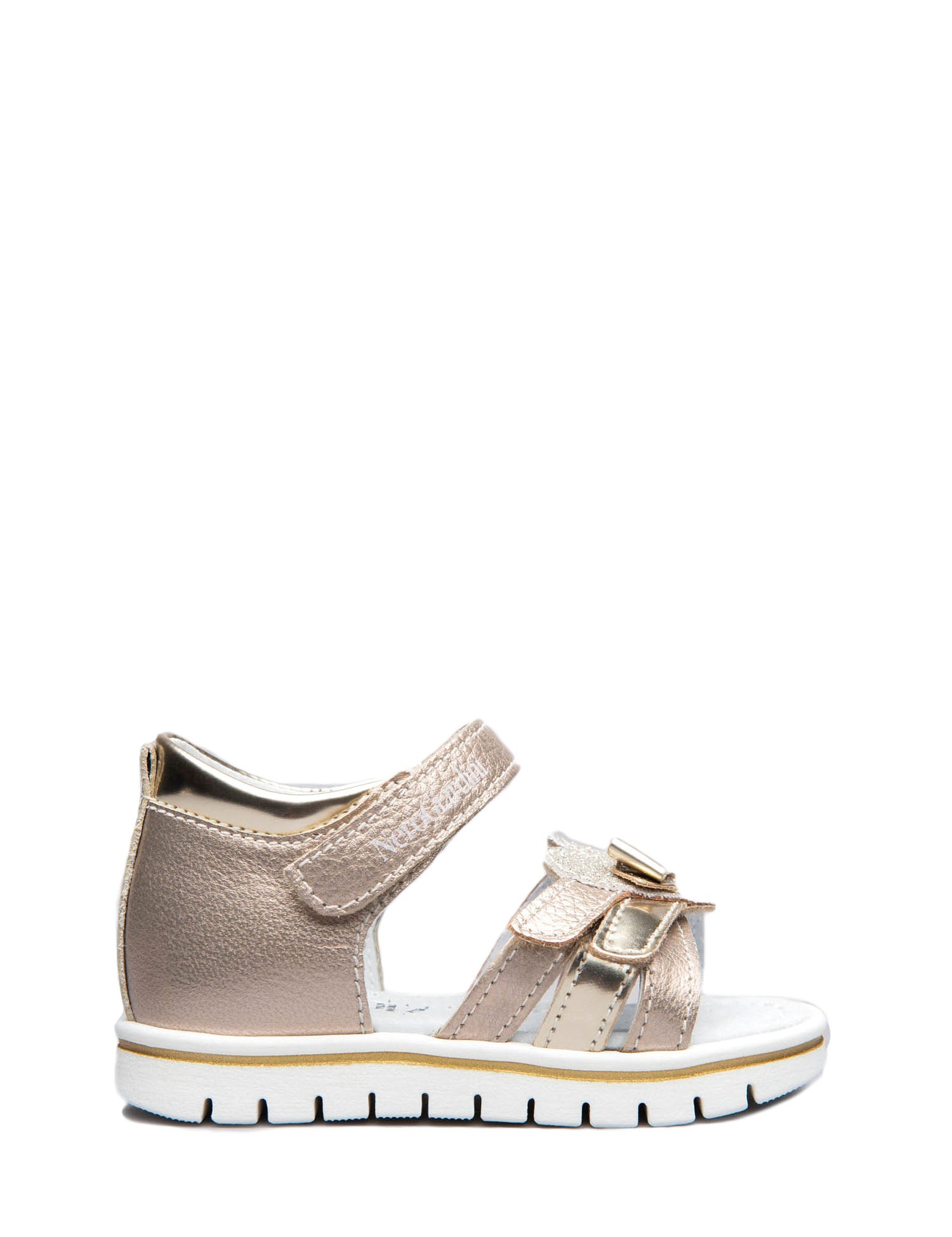 Sandali con strappi Dorato Nero Giardini Junior