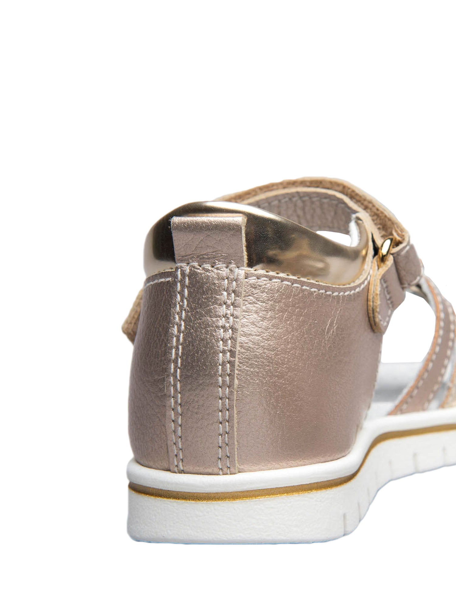 Sandali con strappi Dorato Nero Giardini Junior