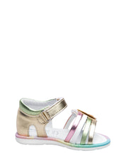 Sandali con strappi Dorato Nero Giardini Junior