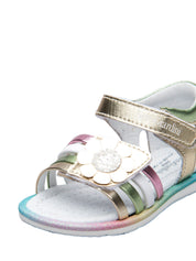 Sandali con strappi Dorato Nero Giardini Junior