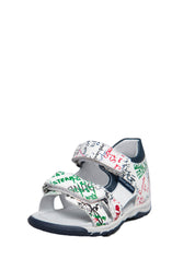 Sandali con strappi Bianco Nero Giardini Junior