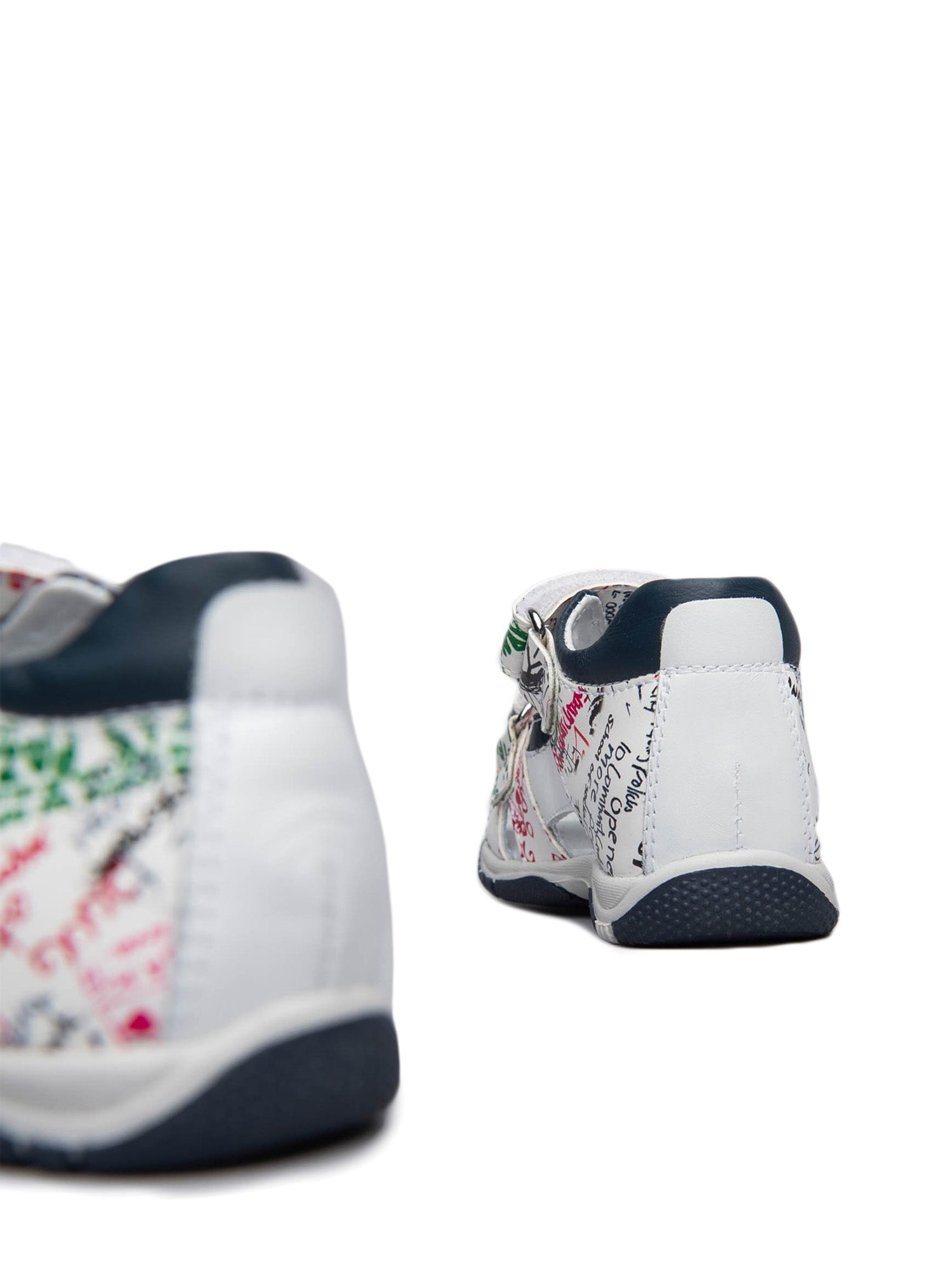 Sandali con strappi Bianco Nero Giardini Junior