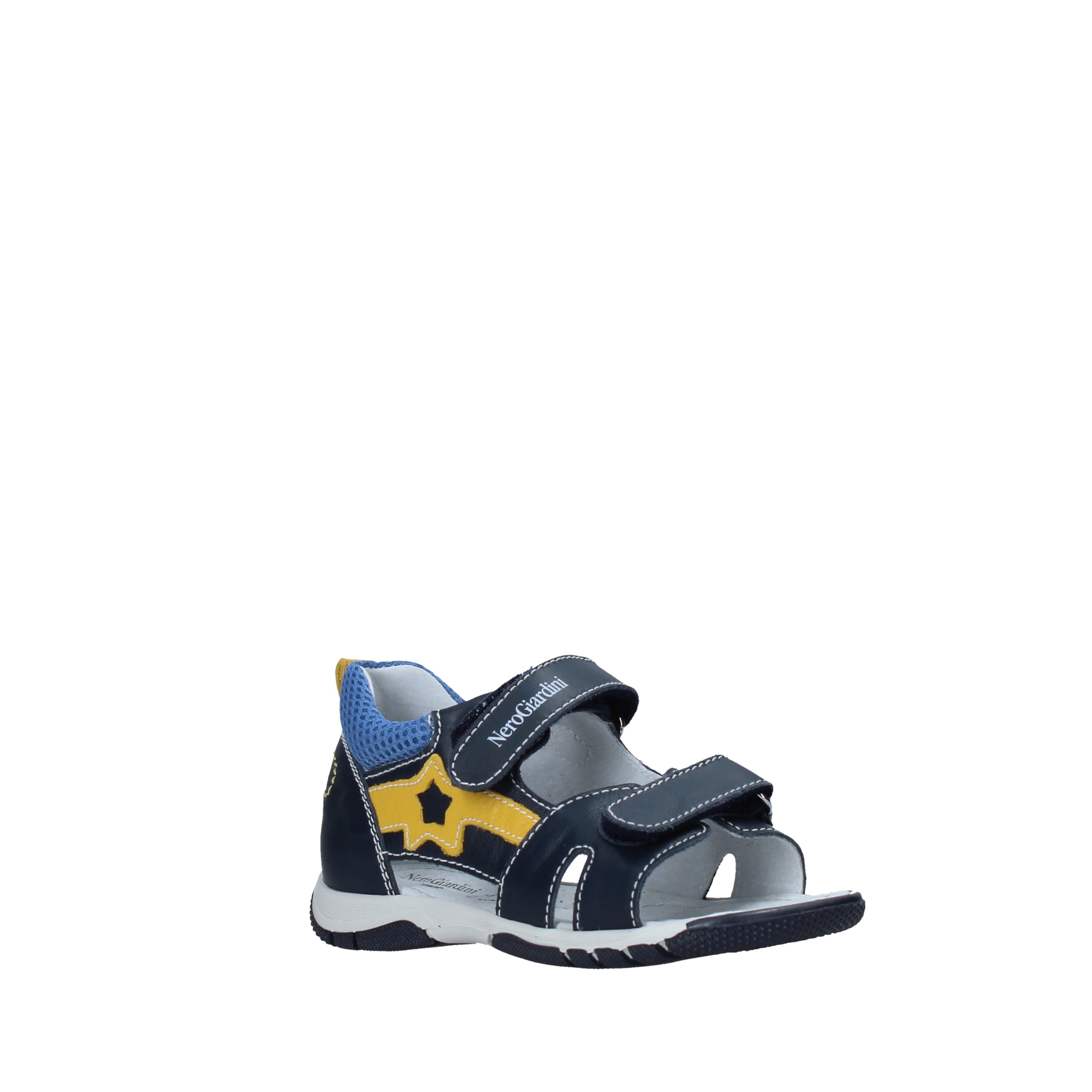 Sandali con strappi Blu Nero Giardini Junior