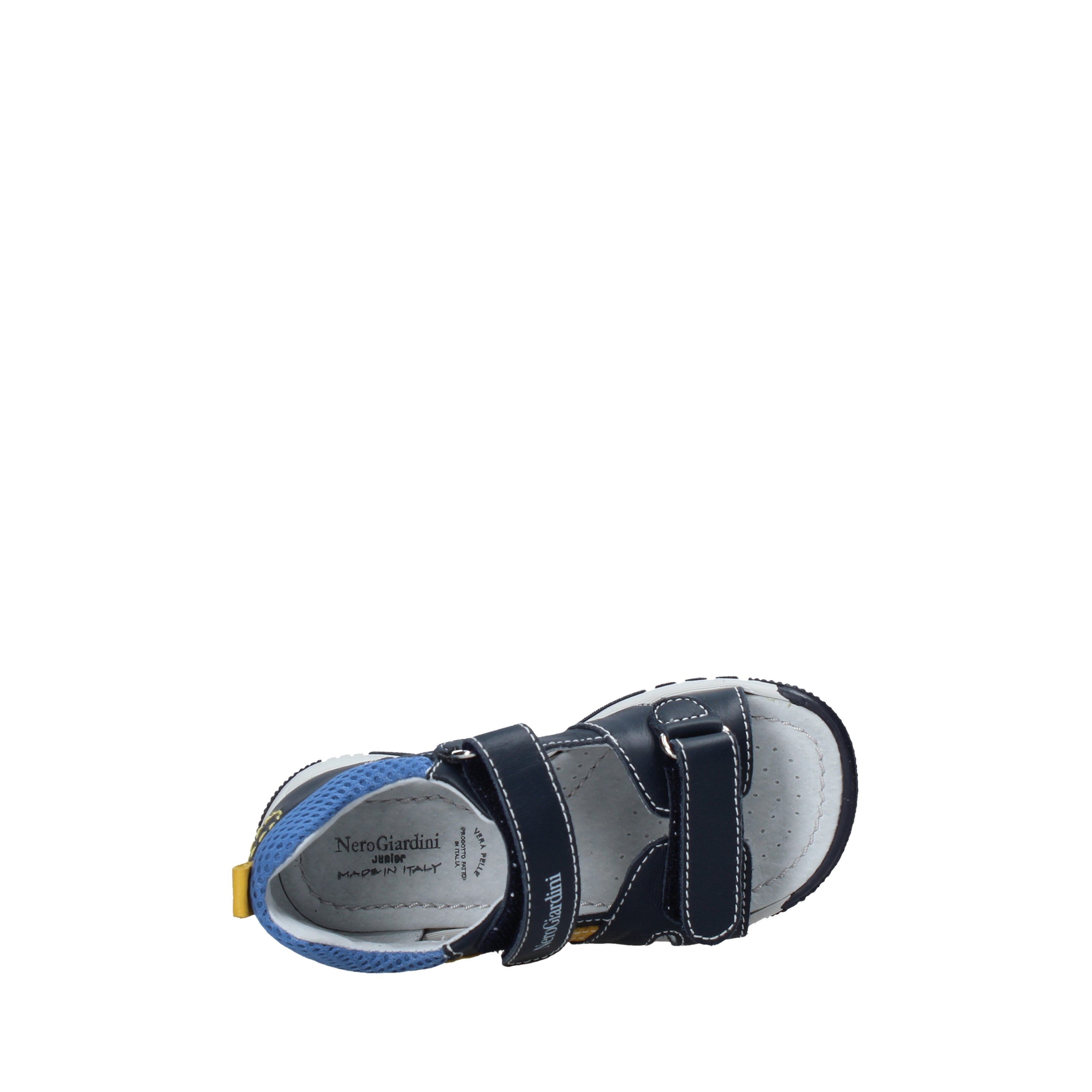 Sandali con strappi Blu Nero Giardini Junior