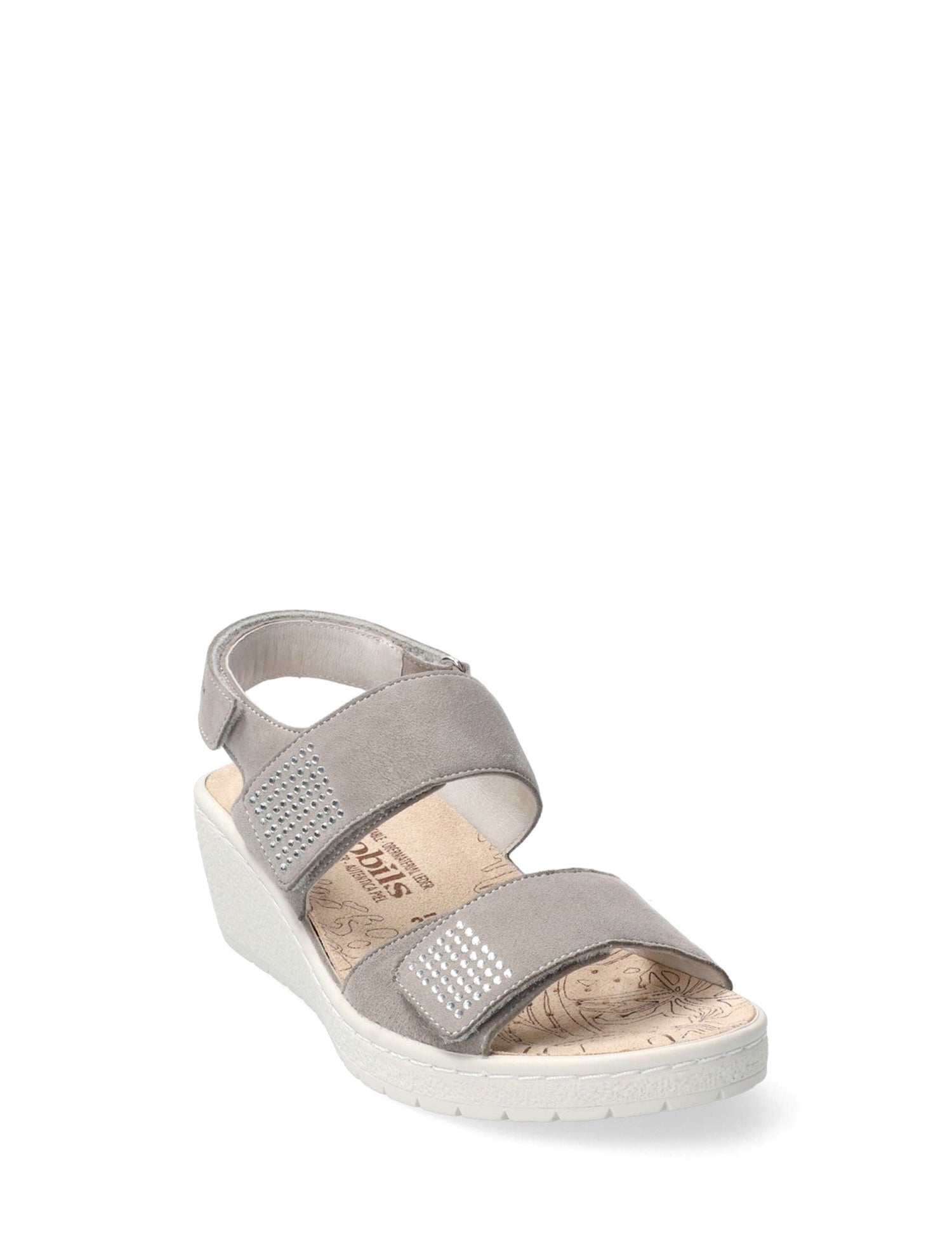 Sandali zeppa Grigio Mephisto