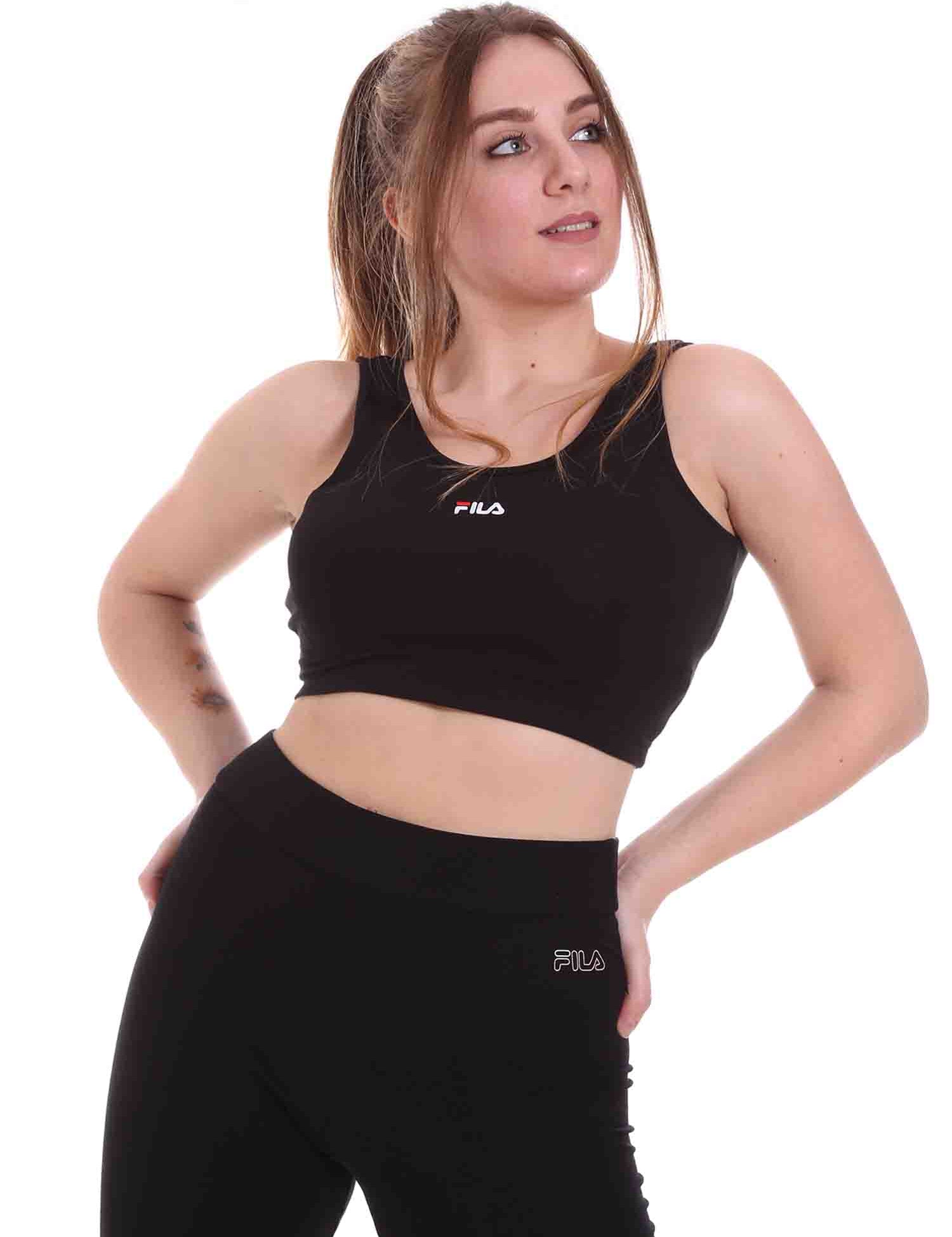 Top e canotte Nero Fila