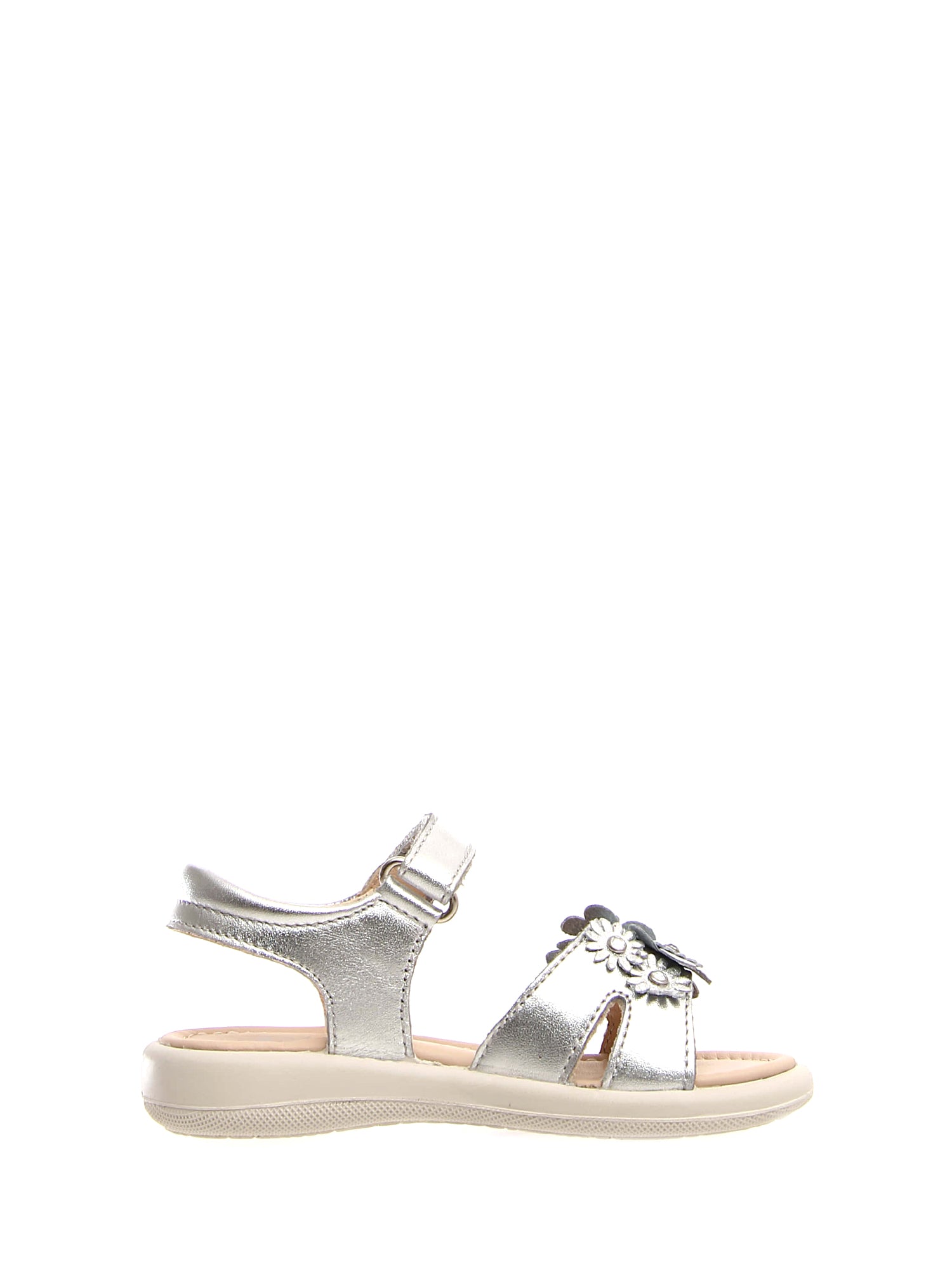 Sandali con strappi Argentato Naturino
