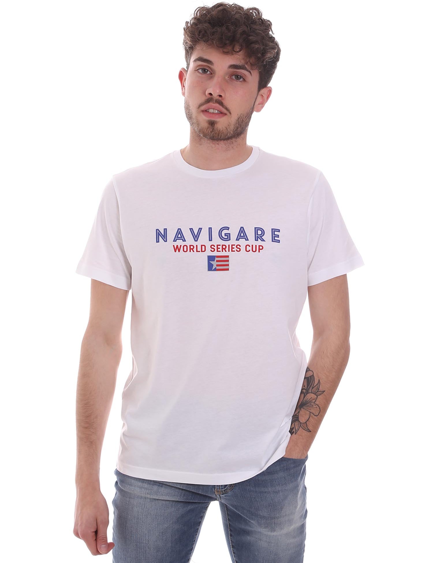 T-shirt Bianco Navigare