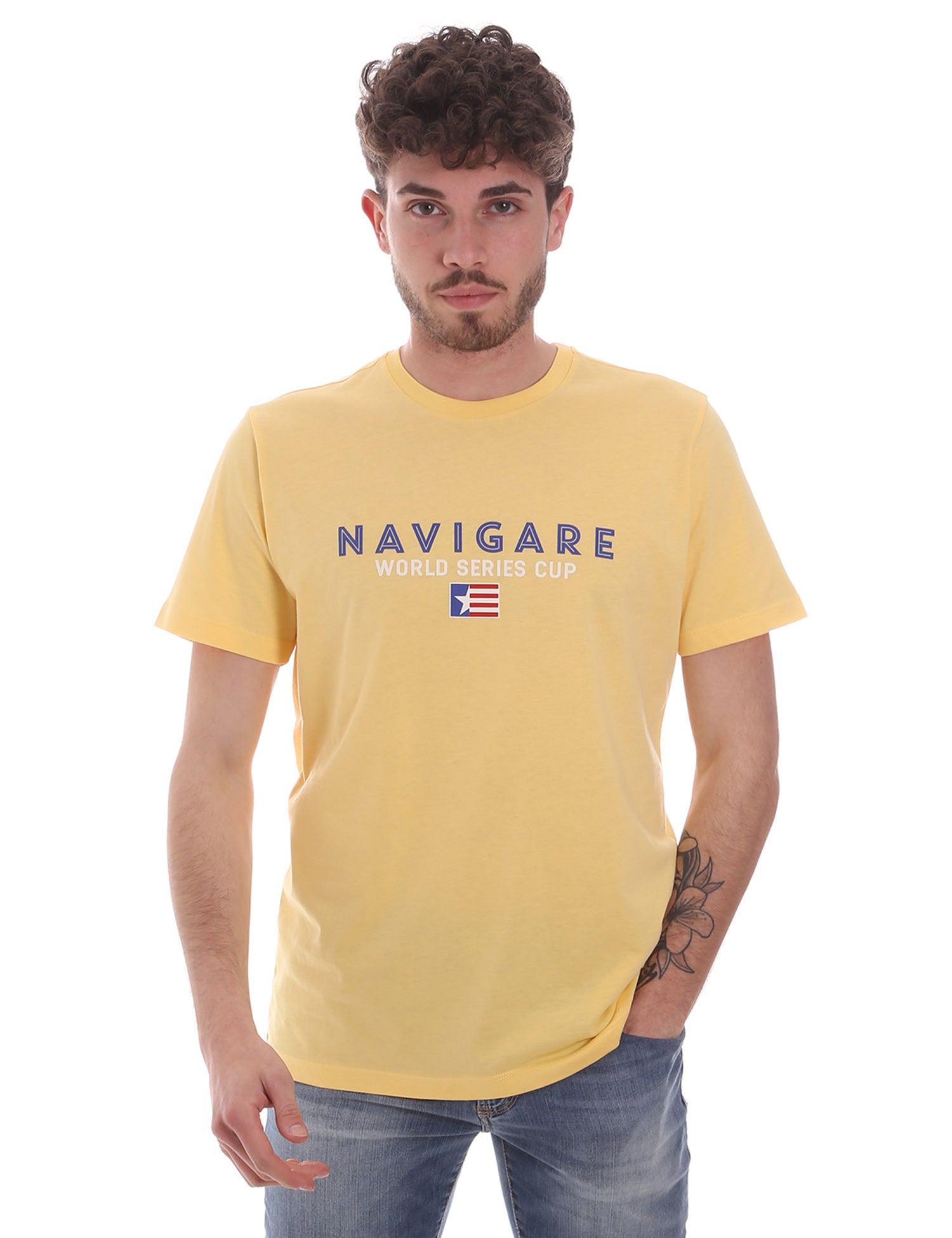 T-shirt Giallo Navigare