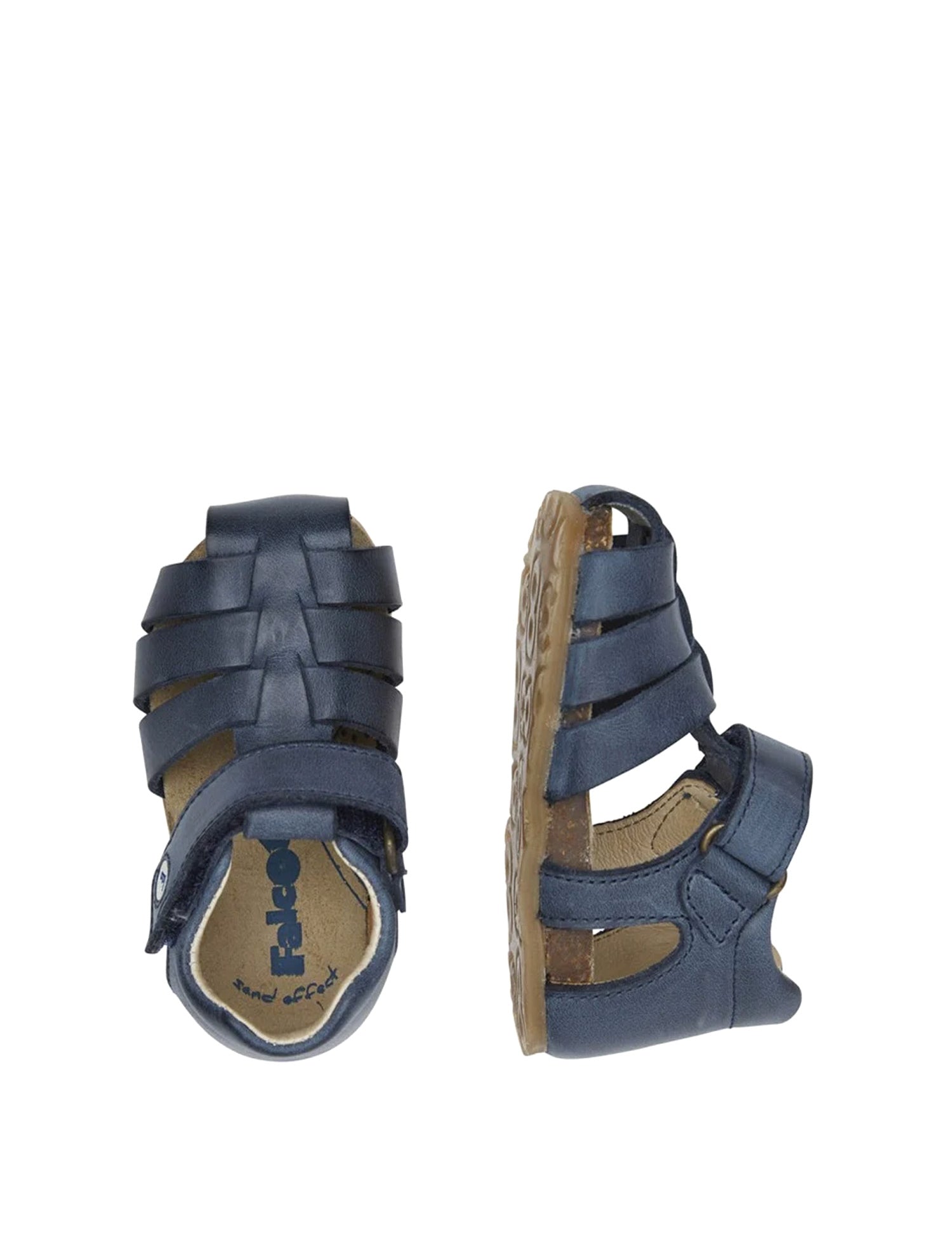 Sandali con strappi Blu Navy Falcotto